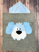 Load image into Gallery viewer, My Dog Spot Dimples Plush Minky Hooded Towel
