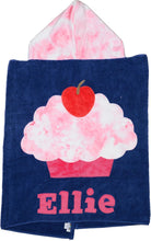Load image into Gallery viewer, Cupcake Dimples Plush Minky Hooded Towel
