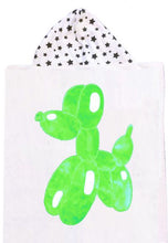Load image into Gallery viewer, Balloon Dog Dimples Plush Minky Hooded Towel

