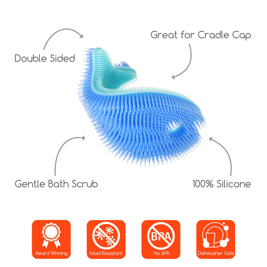 Innobaby Animal Bathin' Smart Silicone Fish Antimicrobial Bath Scrub