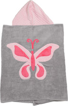 Load image into Gallery viewer, Butterfly Dimples Plush Minky Hooded Towel
