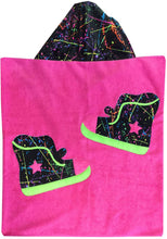Load image into Gallery viewer, Hip Hop High Tops Dimples Plush Minky Hooded Towel
