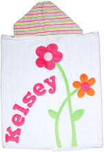 Load image into Gallery viewer, Petal Pushers Dimples Plush Minky Hooded Towel

