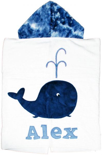 Whale Boogie Baby Hooded Towel