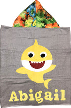 Load image into Gallery viewer, Baby Shark Dimples Plush Baby Hooded Towel
