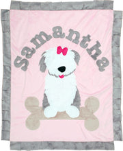 Load image into Gallery viewer, Puppy Love Dimples Plush Minky Blanket
